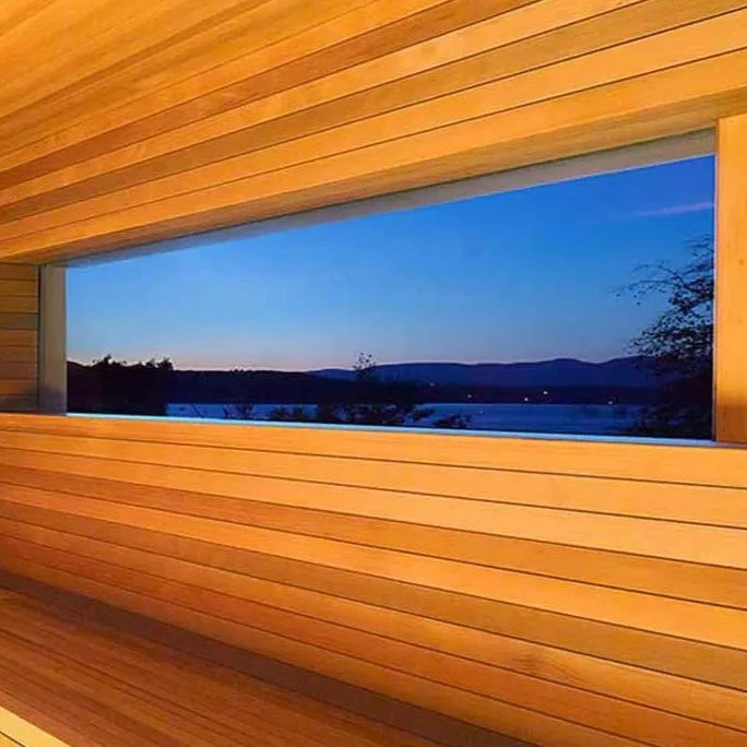 Sauna Window-Tempered Glass 14" Wide