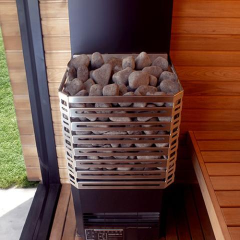 Saunum Air L Electric Sauna Heater - stainless steel