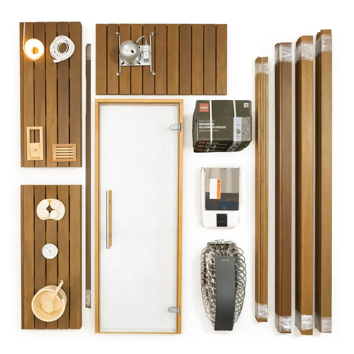 Custom Indoor Sauna Room - package contents