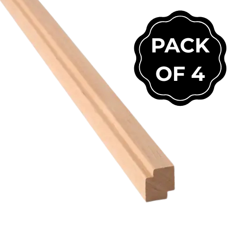 Thermory Sauna Wood, Alder 1"x1" S1 Molding (4-Board Pack) | S1