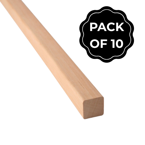 Thermory Sauna Wood, Alder 1"x1" Square Molding (10-Board Pack) | SHP