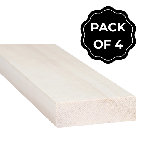 Thermory Sauna Wood, Aspen 5/4"x4" Bench Material (4-Board Pack) | SHP