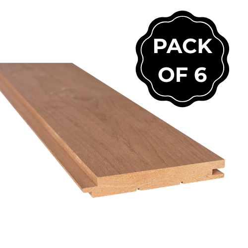 Thermory Thermo-Alder Nickel Gap Sauna Wall Cladding – 1″×5″ - thermo alder-aspen option
