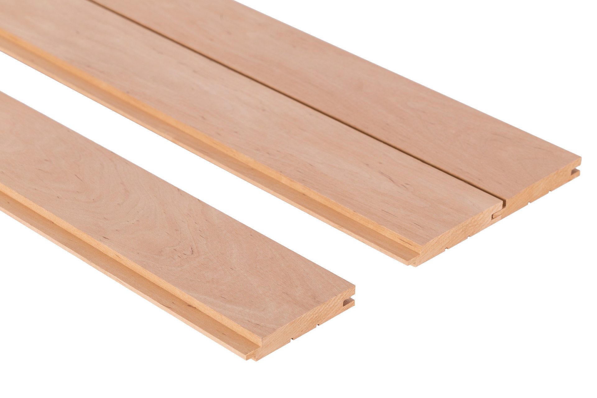 Thermory Alder Nickel Gap Sauna Wall Cladding – 1″×4″ (6-Board Pack) | STS4