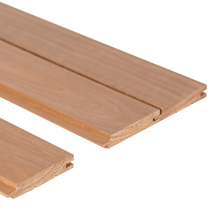 Prosaunas Sauna Wood, Thermo-Aspen Nickel Gap Wall Cladding, 1"x4" | WOOD665