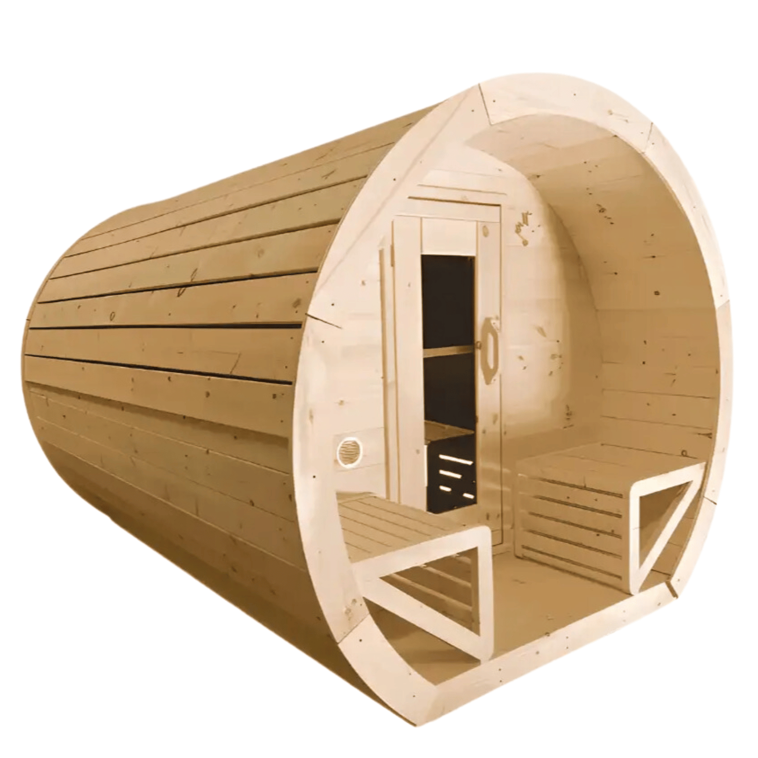 True North Schooner Canadian Made 2-8 Person Outdoor Traditional Barrel Sauna