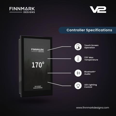 Finnmark Spectrum+™ Infra-Sauna Infrared Sauna Heater Panel Kit w/ Digital Controller & WiFi – For Use with Traditional Sauna Heater