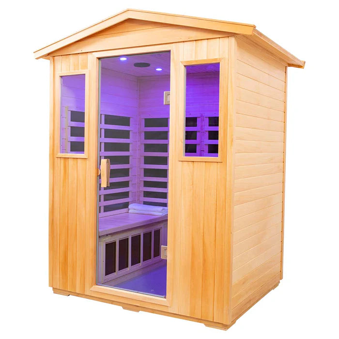 Wizzisaunas VB04 4-Person Outdoor Infrared Sauna - view 3