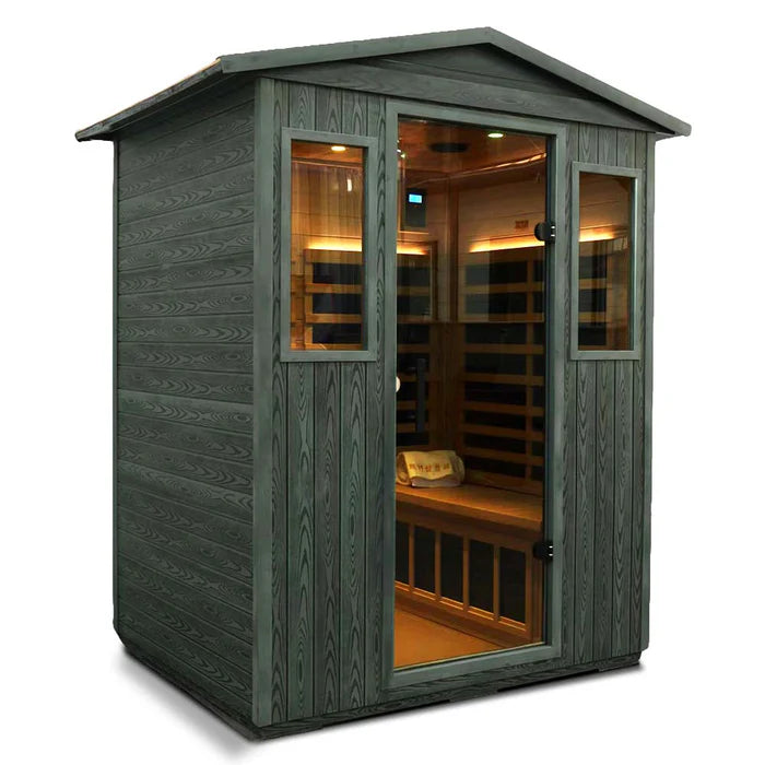 Wizzisaunas VF04 4-Person Outdoor Infrared Sauna