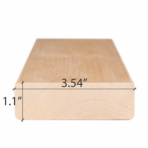 Prosaunas Sauna Wood, Alder 5/4x4" Bench Material | WOOD646