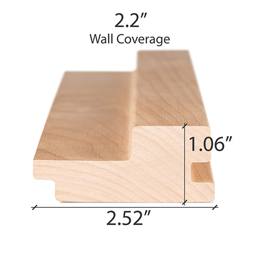 Prosaunas Sauna Wood, Alder Large Gap Wall Cladding, 1"x3" | WOOD663