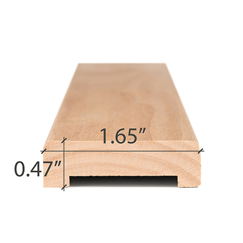 Prosaunas Sauna Wood, Alder 1"x2" Molding | WOOD678