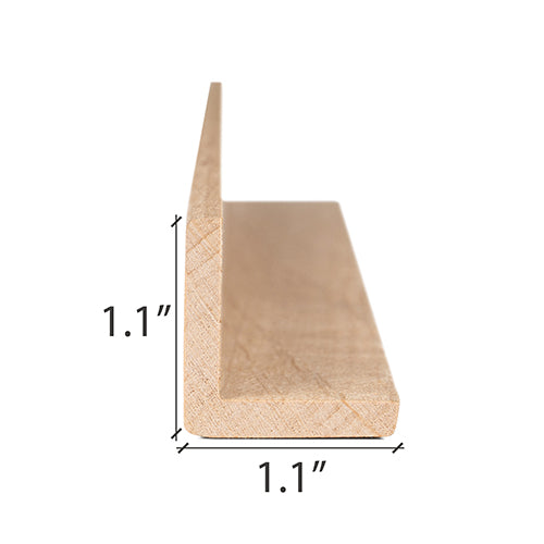 Prosaunas Sauna Wood, Alder 2"x2" Right Angle Molding | WOOD681