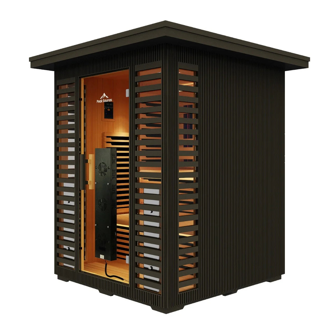 Peak Saunas Kilimanjaro 5-Person Outdoor Full Spectrum Infrared Sauna with XL Me - view 3