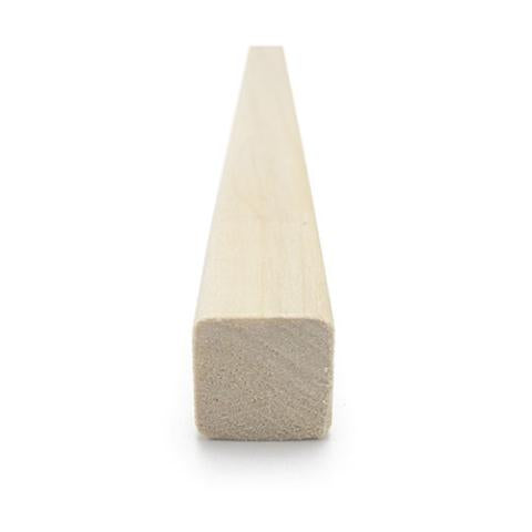 Prosaunas Sauna Wood, Aspen 1"x1" Square Molding | WOOD676