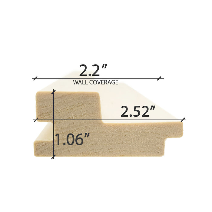 Prosaunas 桑拿木，白杨木大间隙墙面覆盖层，1 英寸 x 3 英寸 | WOOD660