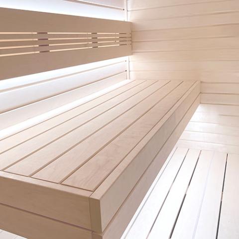 Prosaunas 桑拿木，白杨木 1 英寸 x 1 英寸内角造型 | WOOD675