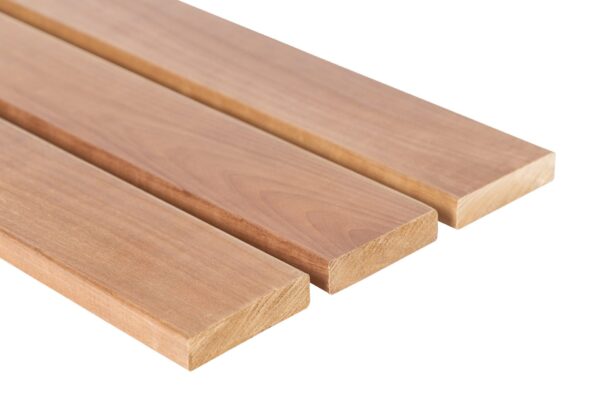 Banco de madera para sauna Prosaunas, Thermo-Aspen de 1" x 4" | WOOD648