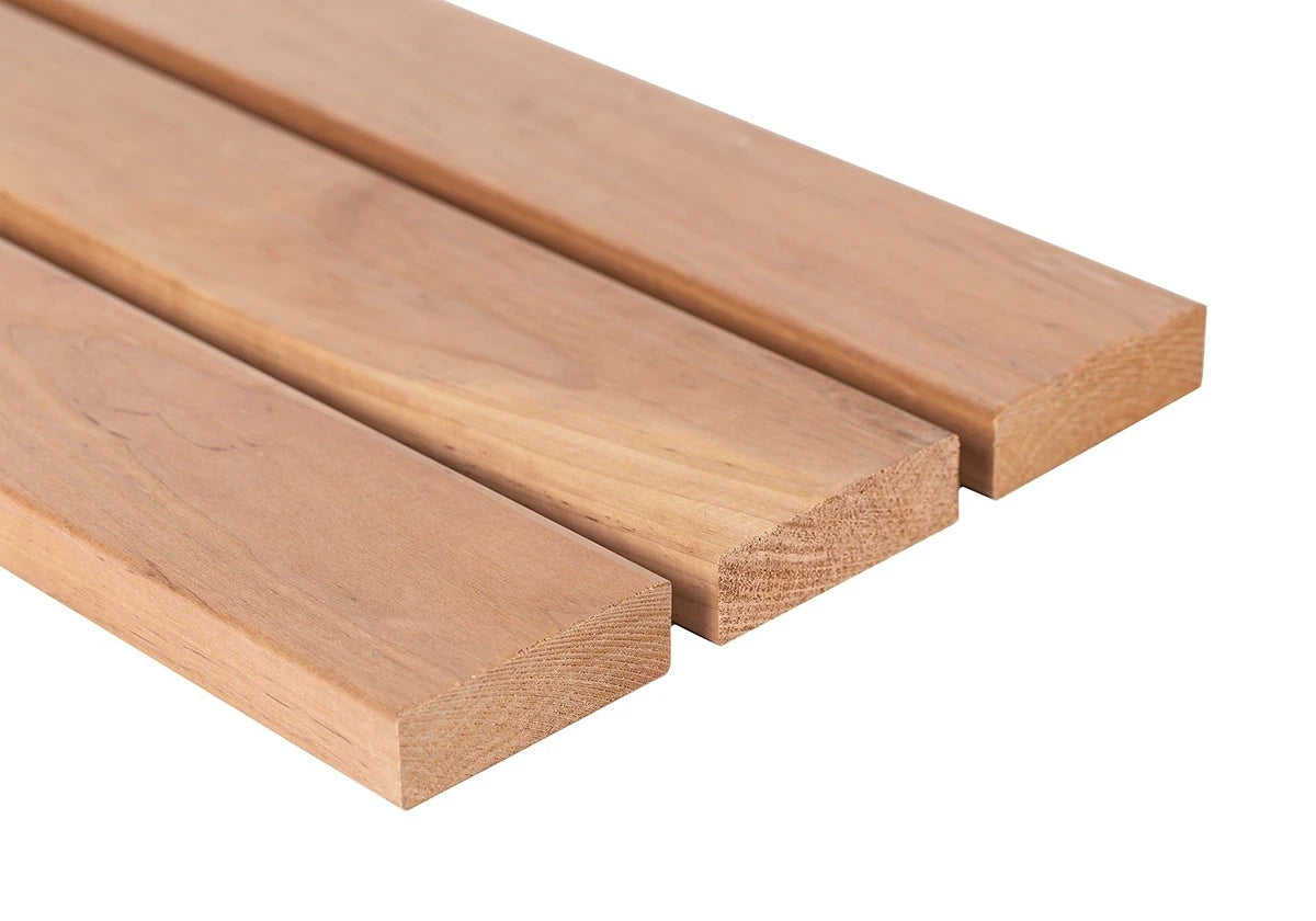 Thermory Sauna Wood, Thermo Alder 5/4"x4" Bench Material