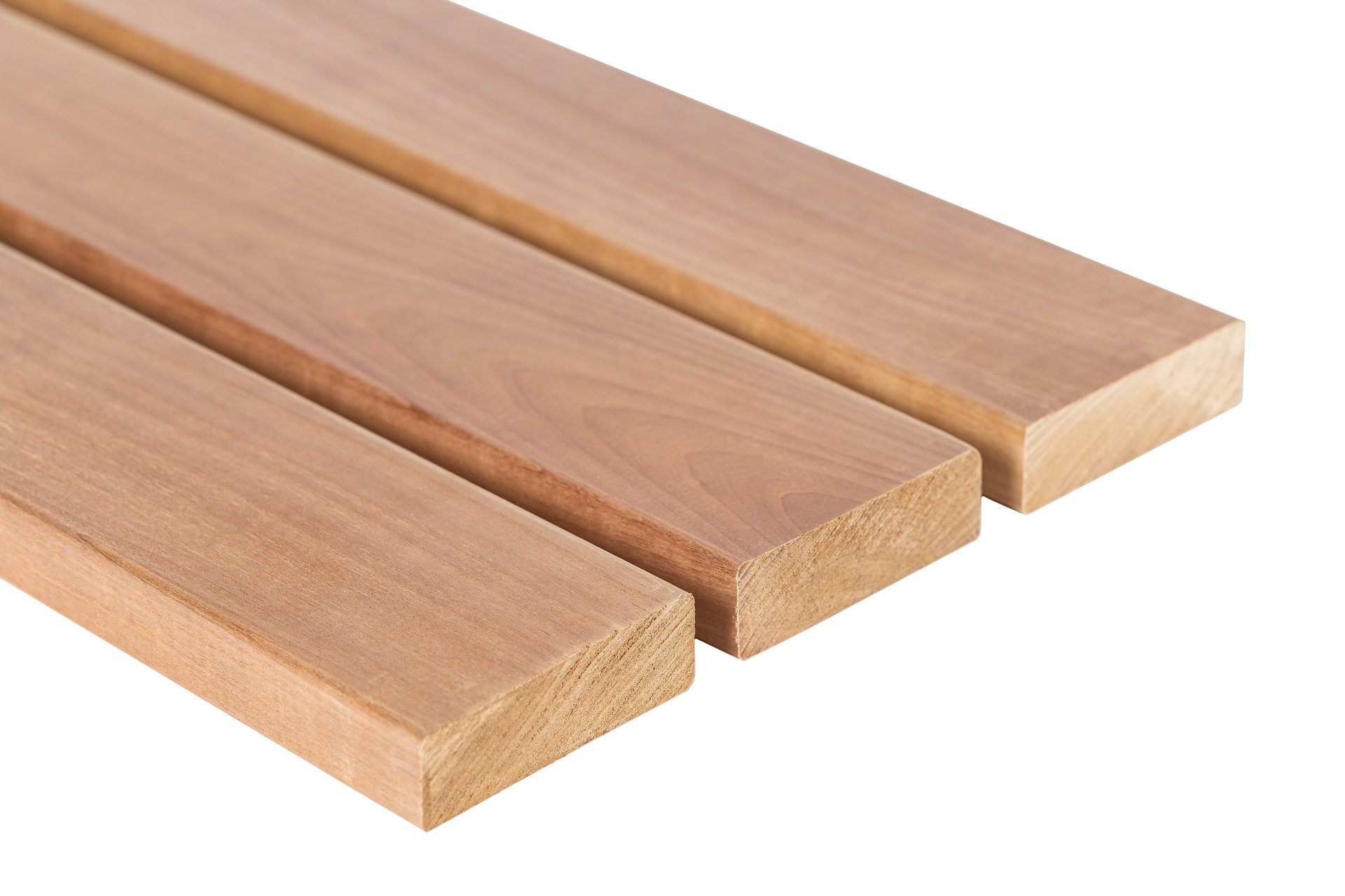 Banco de madera para sauna Prosaunas, Thermo-Aspen de 1" x 4" | WOOD648