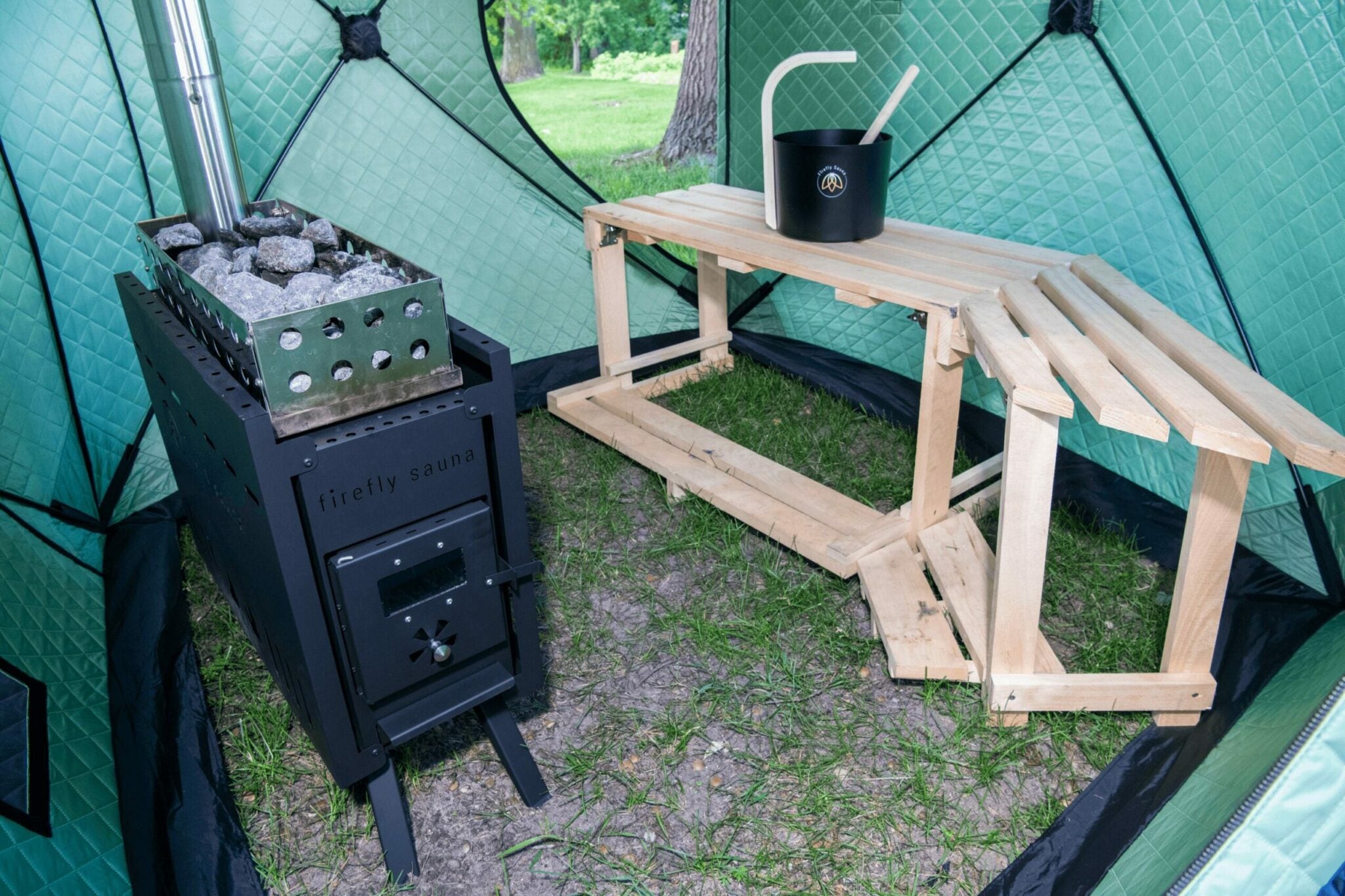hot tent sauna Firefly Spark Portable Sauna Tent