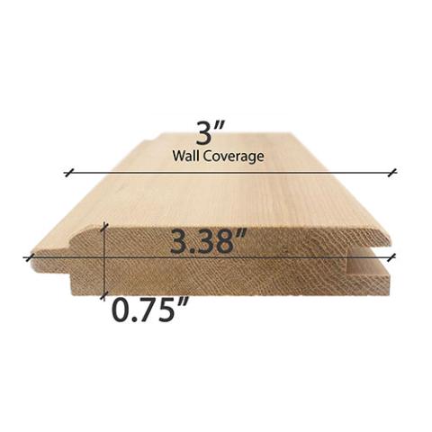 Prosaunas 桑拿木，垂直纹理，清晰的 A+ 级雪松 1"x4" V 型间隙墙面覆层