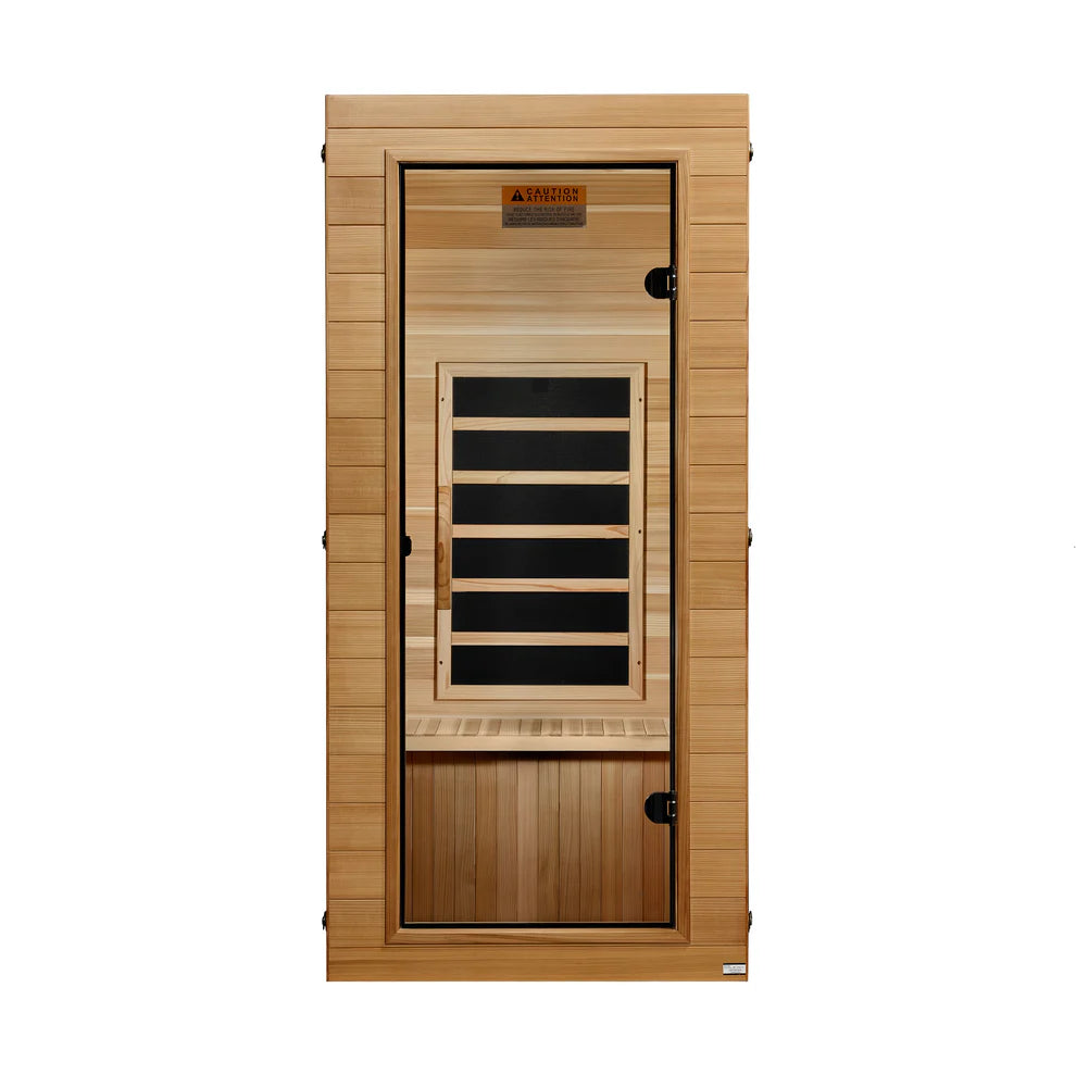 Dynamic Compact 1-person Ultra Low EMF FAR Indoor Infrared Sauna + Red Light Therapy | DYN-1201-01 Elite