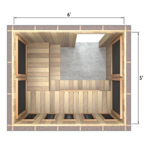 Finnmark Spectrum+™ & Carbon 120V/240V Infrared Sauna Heater Panel Kit w/ Digital Controller and Wifi