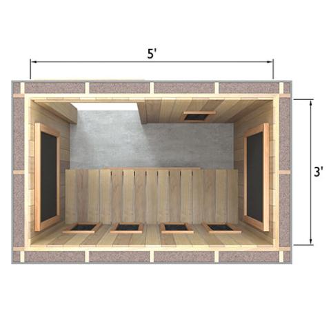 Finnmark Spectrum+™ & Carbon 120V/240V Infrared Sauna Heater Panel Kit w/ Digital Controller and Wifi