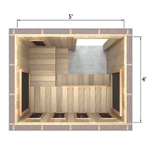 Finnmark Spectrum+™ & Carbon 120V/240V Infrared Sauna Heater Panel Kit w/ Digital Controller and Wifi