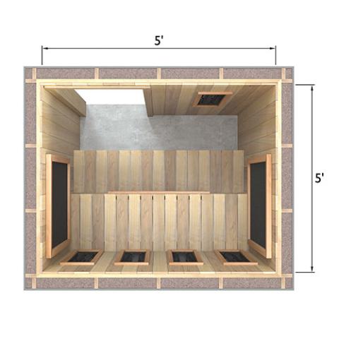 Finnmark Spectrum+™ & Carbon 120V/240V Infrared Sauna Heater Panel Kit w/ Digital Controller and Wifi