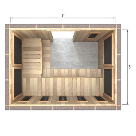 Finnmark Spectrum+™ & Carbon 120V/240V Infrared Sauna Heater Panel Kit w/ Digital Controller and Wifi