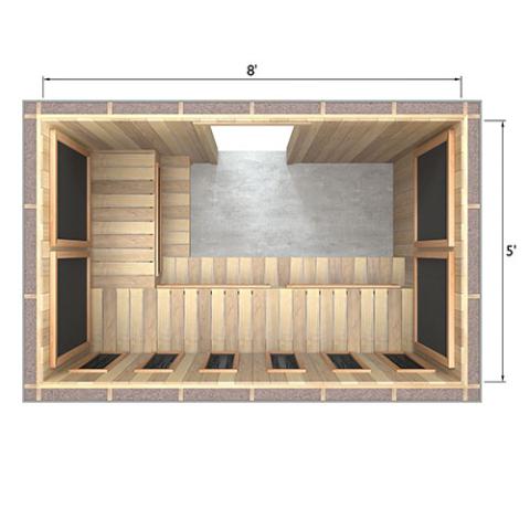 Finnmark Spectrum+™ & Carbon 120V/240V Infrared Sauna Heater Panel Kit w/ Digital Controller and Wifi