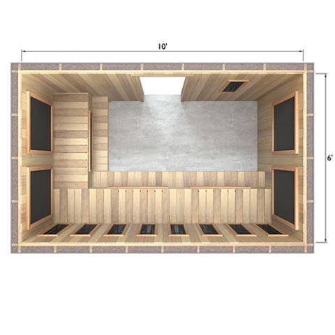 Finnmark Spectrum+™ & Carbon 120V/240V Infrared Sauna Heater Panel Kit w/ Digital Controller and Wifi