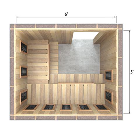 Finnmark Spectrum+™ 120V/240V Infrared Sauna Heater Panel Kit w/ Digital Controller and Wifi