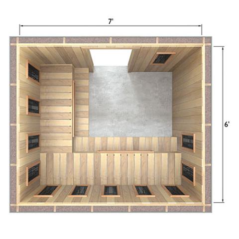 Finnmark Spectrum+™ 120V/240V Infrared Sauna Heater Panel Kit w/ Digital Controller and Wifi