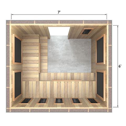 Finnmark Spectrum+™ & Carbon 120V/240V Infrared Sauna Heater Panel Kit w/ Digital Controller and Wifi