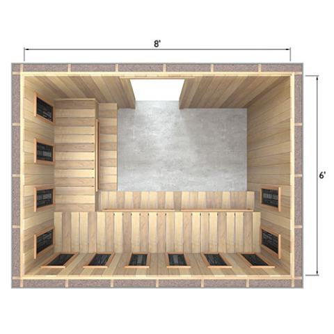 Finnmark Spectrum+™ Infra-Sauna Infrared Sauna Heater Panel Kit w/ Digital Controller & WiFi – For Use with Traditional Sauna Heater