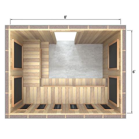 Finnmark Spectrum+™ & Carbon 120V/240V Infrared Sauna Heater Panel Kit w/ Digital Controller and Wifi