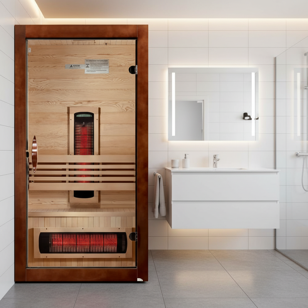 Dynamic Santorini 1-2-person Full Spectrum Near Zero EMF Indoor Infrared Sauna + Red Light Therapy - image 7