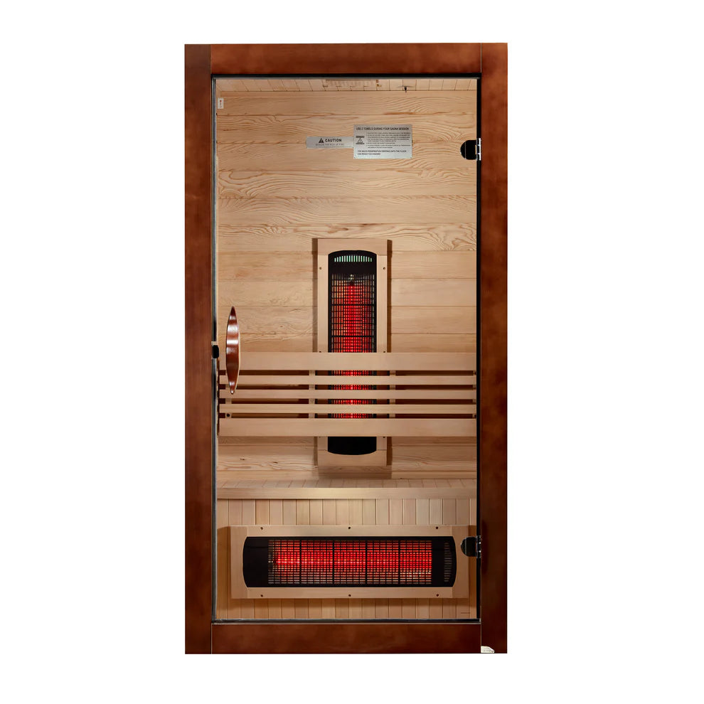 Dynamic Santorini 1-2-person Full Spectrum Near Zero EMF Indoor Infrared Sauna + Red Light Therapy - alternate view