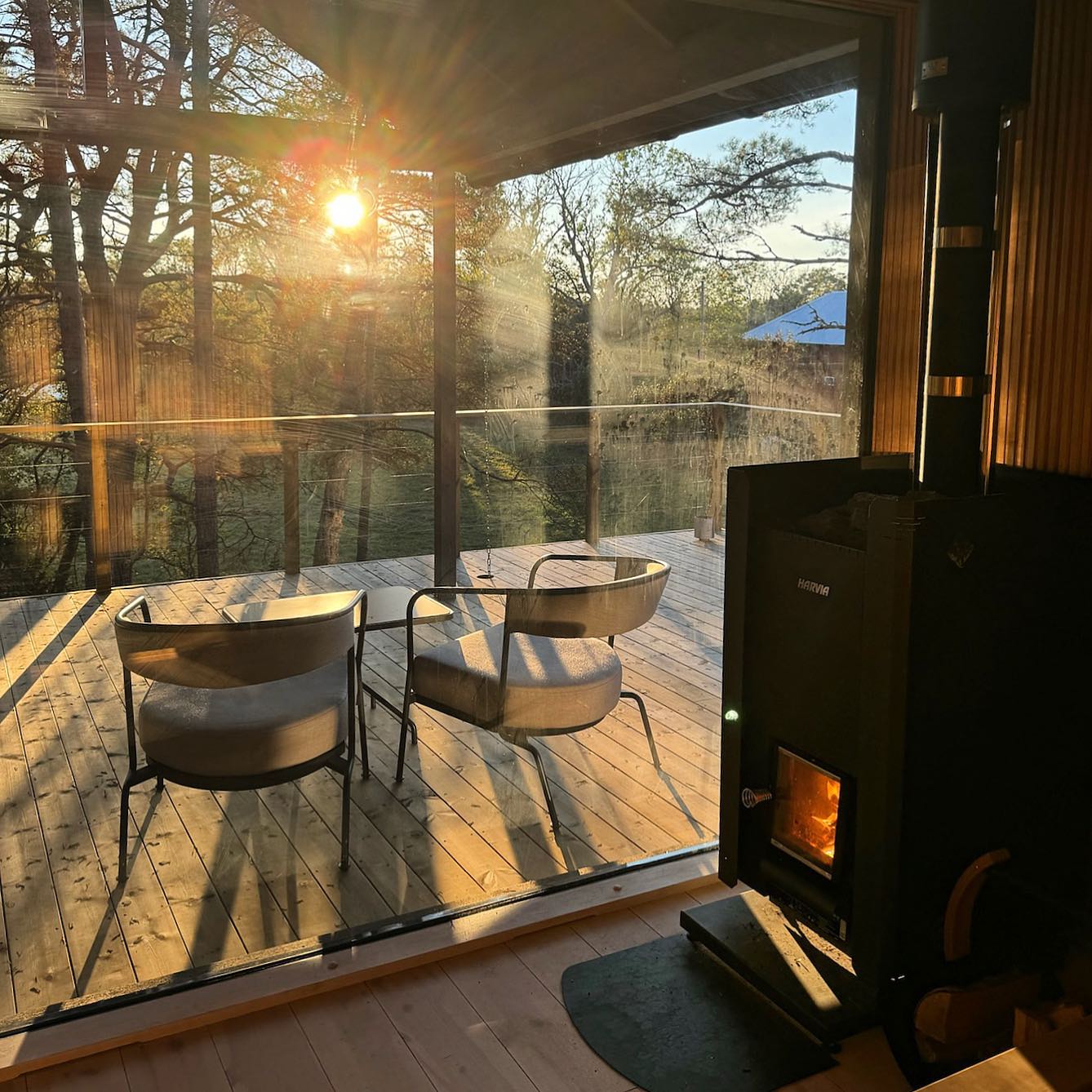 Harvia Linear 16 17.9KW Wood Burning Sauna Stove | WK160C