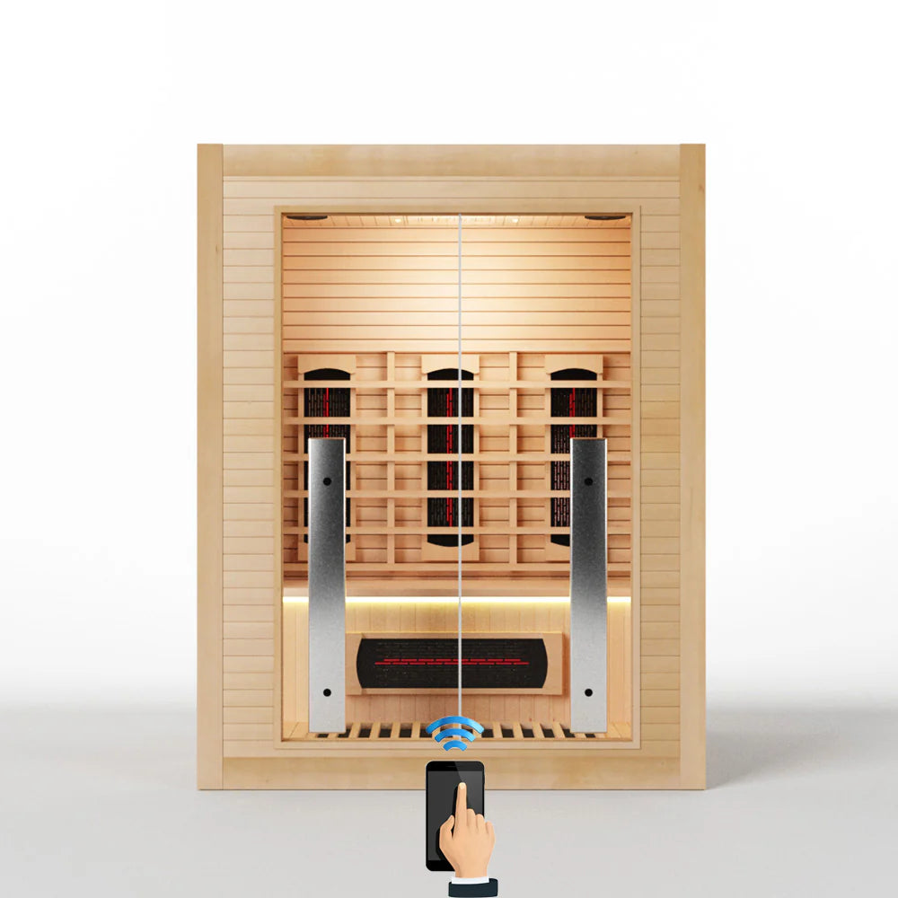 Sauna de infrarrojos dinámicos Gracia para 1 o 2 personas con bajo EMF FAR | DYN-6119-01