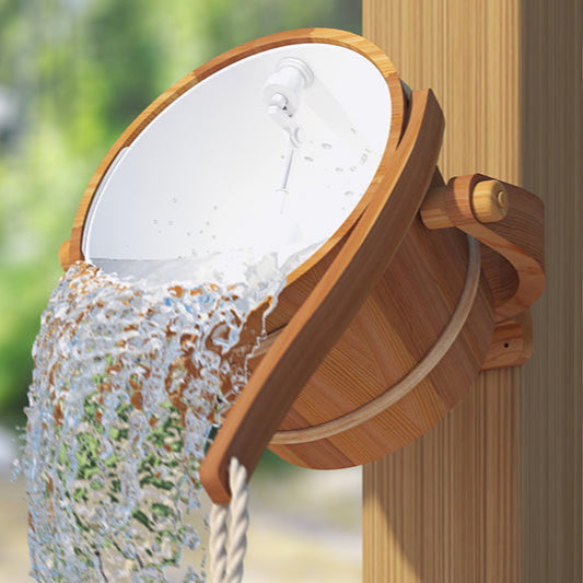 Cedar Sauna Shower Bucket