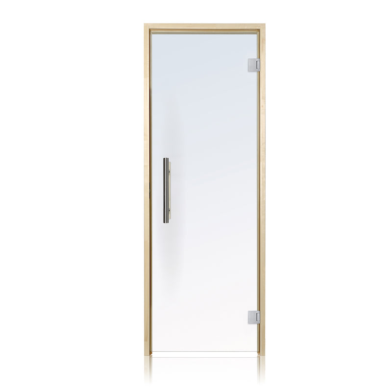 ProSaunas Sauna Door 24x80 Clear Glass Aspen Frame