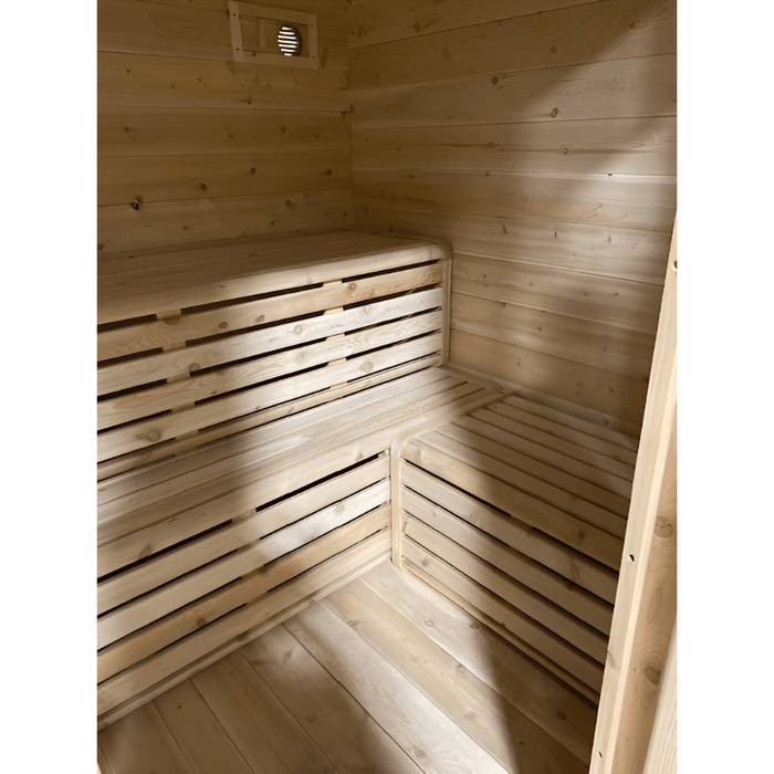 True North 5 Person Outdoor Quattro Cedar Cabin Sauna
