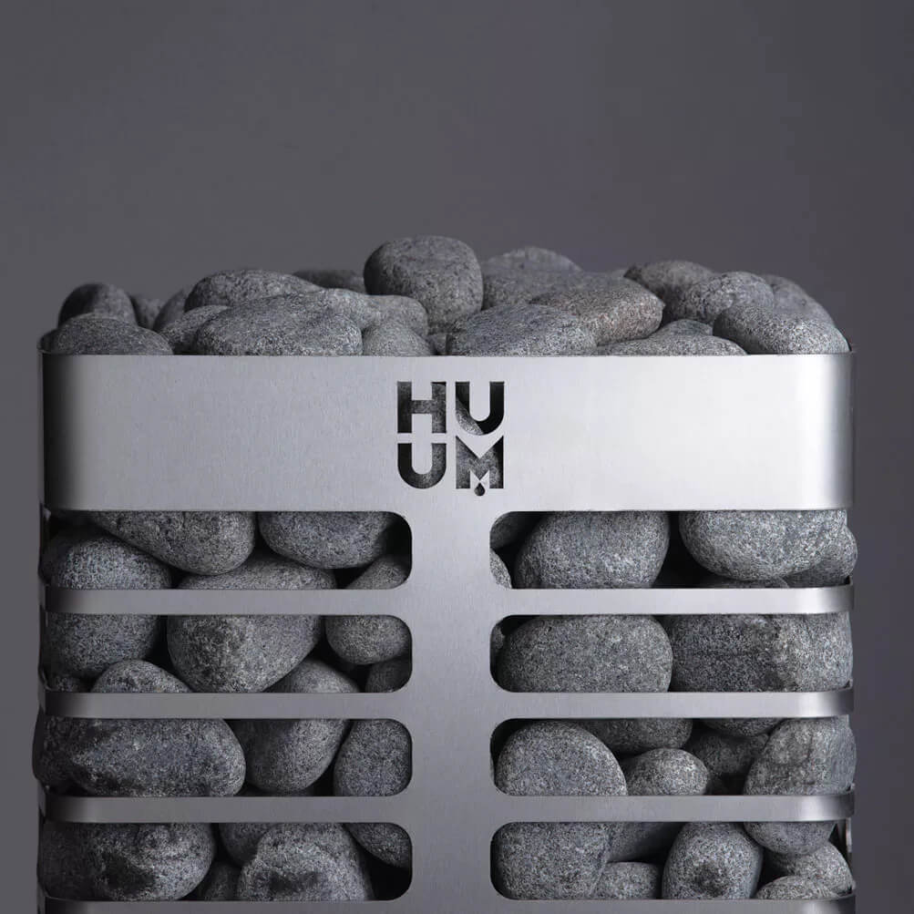 HUUM Rounded Olivine Sauna Heater Stones 2-4