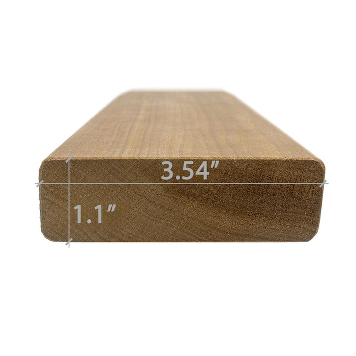 Prosaunas 桑拿木材，Thermo-Aspen 5/4x4" 长凳材料 | WOOD651