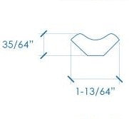 Prosaunas 桑拿木材，Thermo-Aspen 1"x1" 内角成型 | WOOD683