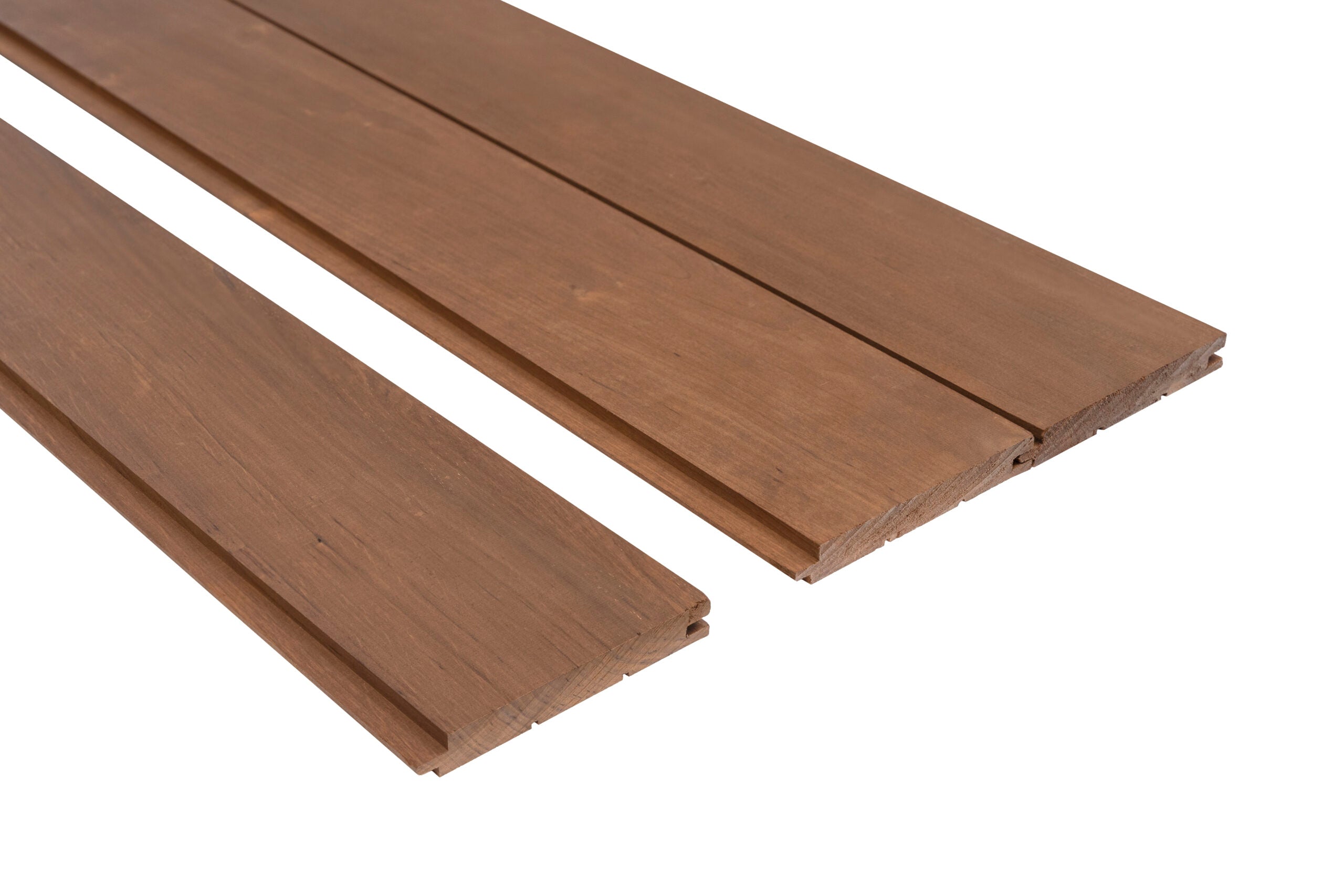 Thermory Dark Thermo-Alder Nickel Gap Sauna Wall Cladding – 1″×5″